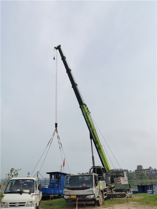 吉县桥梁建设吊装案例